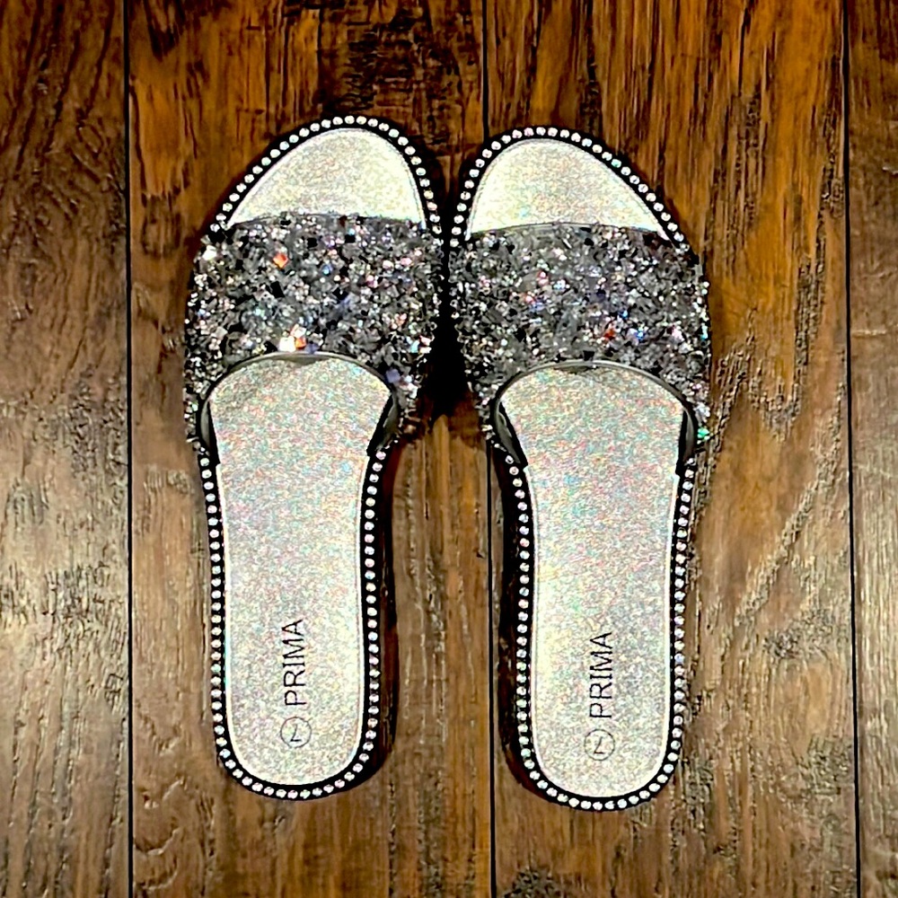 Cinderella Rhinestone Slides